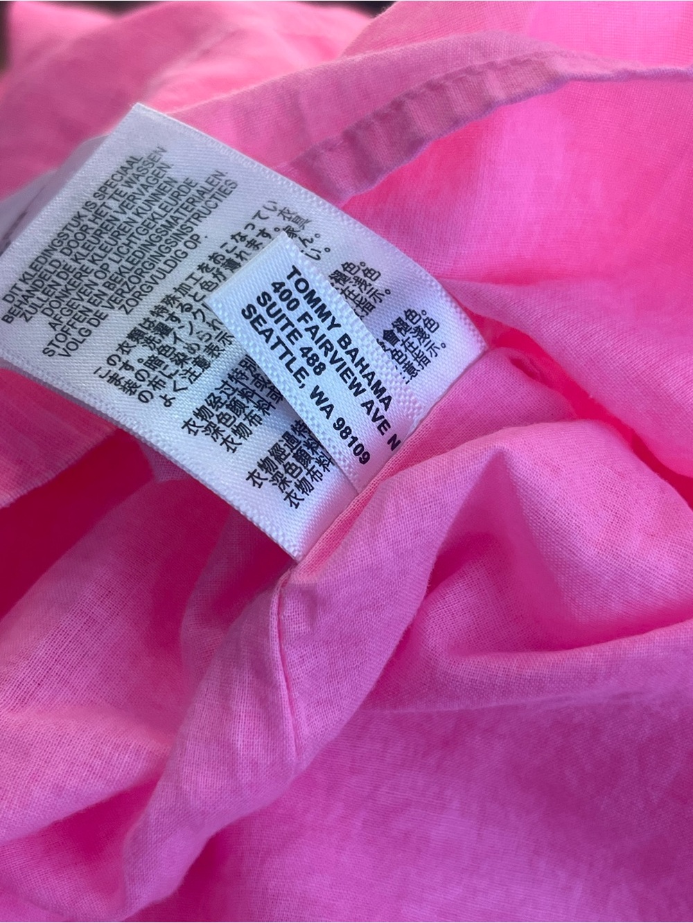 Tommy Bahama Pink Linen Shift Dress Sleeveless Pockets Lined Size Small - Picture 10 of 10
